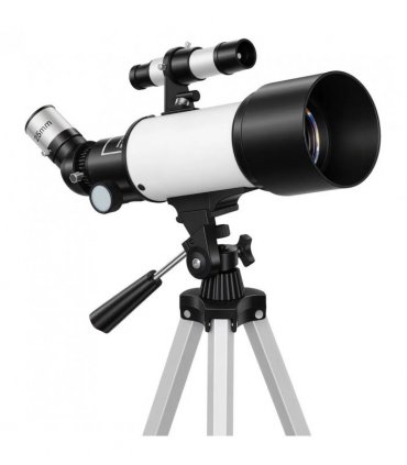 Outsunny Astronomy Telescope for Adults and Beginners with 70 mm Aperture, Carry Bag, White