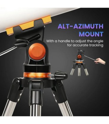 Outsunny Astronomy Telescope for Adults and Beginners with 80 mm Aperture, Carry Bag, White