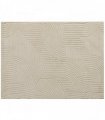 HOMCOM Modern Geometric Rug, Thick Plush, Non-Slip, 200 x 140 cm, Cream, Living Room, Bedroom, Office