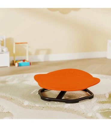AIYAPLAY Planet-Shaped-kids Swivel Chair, Sensory Spinning Chair for Balance, Coordination Training, Orange