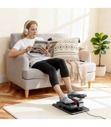 SPORTNOW Under Desk Elliptical Machine for Home, Electric Elliptical Machine with 12 Adjustable Speed, LED Monitor