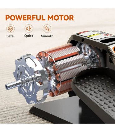 SPORTNOW Under Desk Elliptical Machine for Home, Electric Elliptical Machine with 12 Adjustable Speed, LED Monitor