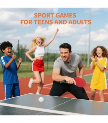 SPORTNOW Portable Table Tennis Set with Four Rackets, Eight Balls, Storage Case