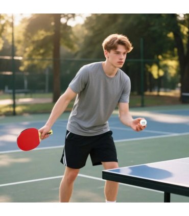 SPORTNOW Portable Table Tennis Set with Four Rackets, Eight Balls, Storage Case
