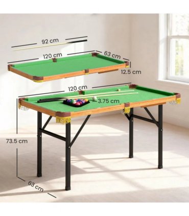 SPORTNOW 4FT Mini Folding Pool Billiards Table