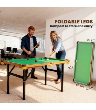 SPORTNOW 4FT Mini Folding Pool Billiards Table