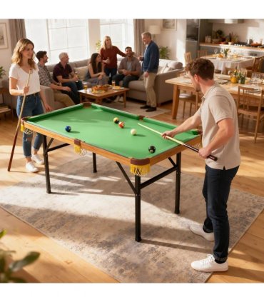 SPORTNOW 4FT Mini Folding Pool Billiards Table