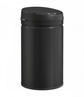 HOMCOM 30L Stainless Steel Sensor Bin - Black