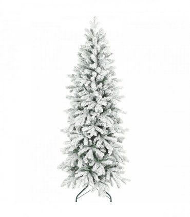 HOMCOM 6ft Flocked Artificial Christmas Tree