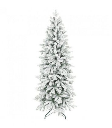 HOMCOM 6ft Flocked Artificial Christmas Tree