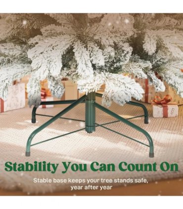 HOMCOM 6ft Flocked Artificial Christmas Tree