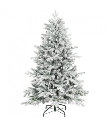 HOMCOM 5ft Snow Flocked Artificial Christmas Tree