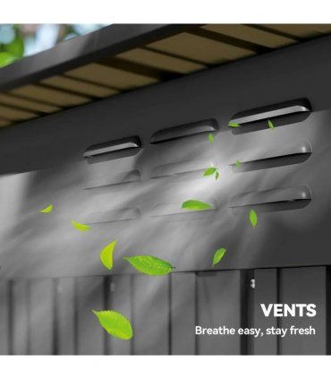 Outsunny 5 x 3.5ft Metal Garden Storage Shed with Effortless Assembly and 2 Pairs of Gloves, Waterproof Outdoor Shed, Dark Grey