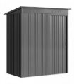 Outsunny 5 x 3.5ft Metal Garden Storage Shed with Effortless Assembly and 2 Pairs of Gloves, Waterproof Outdoor Shed, Light Grey