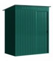 Outsunny 5 x 3.5ft Metal Garden Storage Shed with Effortless Assembly and 2 Pairs of Gloves, Waterproof Outdoor Shed, Green