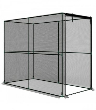 Outsunny Fruit Cage Bird Netting, Brassica Cage Plant Protection Tent with Zipped Door, Anti Bird, Insects, Small Animals, Black