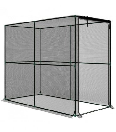 Outsunny Fruit Cage Bird Netting, Brassica Cage Plant Protection Tent with Zipped Door, Anti Bird, Insects, Small Animals, Black