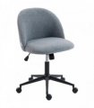 HOMCOM Teddy Fleece Office Chair with Wheels - Grey