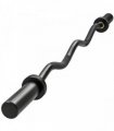 SPORTNOW 4ft Olympic EZ Curl Bar, Barbell Bar for 2" Weight Plates with Non-Slip Hand Grip 120cm