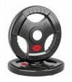 SPORTNOW Olympic Weight Plates, 2"/5cm Weight Disc Pair with Tri-Grips, 2 x 10kg Dumbbell Plates for Weightlifting and Strength Training Home Gym Fitness Workout, Black