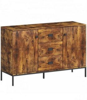 HOMCOM Modern Rustic Brown Sideboard