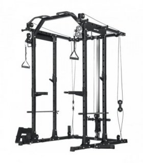 SPORTNOW Cable Crossover Machine, with Lat-Pull Down System