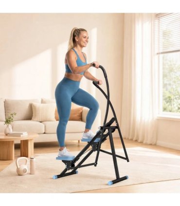 SPORTNOW Stair Stepper for Home Gym Exercise, Vertical Climber Machine with LCD Monitor & Adjustable Pedals for Workout