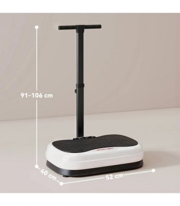 SPORTNOW Vibration Plate, with Adjustable/Removable Handle, Preset Modes, 50 Speeds