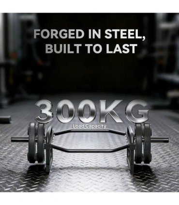 SPORTNOW Olympic Trap Bar, 2" Hex Barbell Bar with 300kg Capacity for Deadlifts, Shrugs, Squats and Farmer Walks