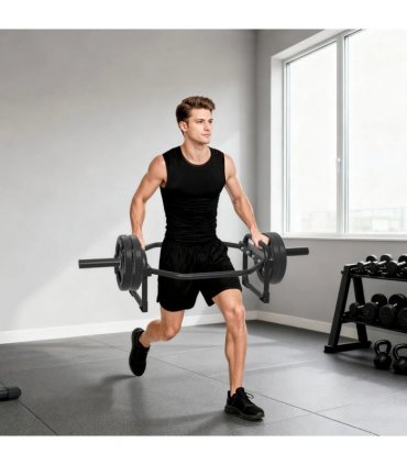 SPORTNOW Olympic Trap Bar, 2" Hex Barbell Bar with 300kg Capacity for Deadlifts, Shrugs, Squats and Farmer Walks