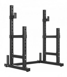 SPORTNOW Adjustable Squat Rack with Plate Holders, 300 kg Load