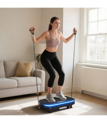 SPORTNOW Vibration Plate Exercise Machine with Cool Lights, 99 Speed Levels