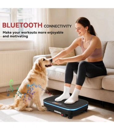 SPORTNOW Vibration Plate Exercise Machine with Cool Lights, 99 Speed Levels