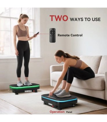 SPORTNOW Vibration Plate Exercise Machine with Cool Lights, 99 Speed Levels