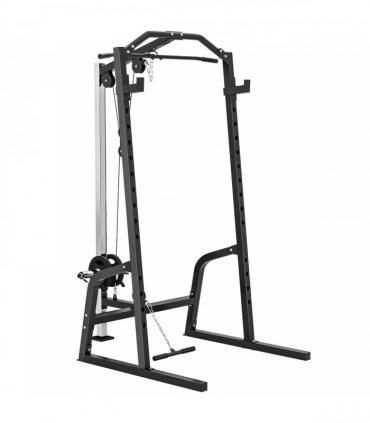 SPORTNOW Power Cage Power Rack with 15-Level Squat Rack, Cable Pulley System, Lat Pulldown & Pull Up Bar