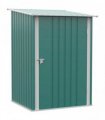 Outsunny 3.3 x 3.4ft Lean To Steel Garden Shed, with Locking Door - Green