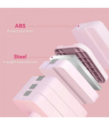SPORTNOW Adjustable Dumbbell Set of 2, Each 1/2/3/4/5 kg Weight, 5-in-1 Weights Dumbbells Set with Non-Slip Handle, Pink
