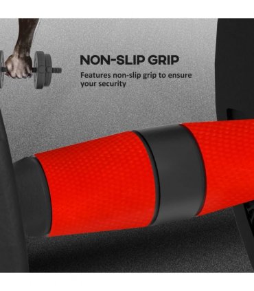 HOMCOM 15kg 2 in 1 Adjustable Dumbbells Weight Set, Dumbbell Hand Weight Barbell for Weight Training, Black