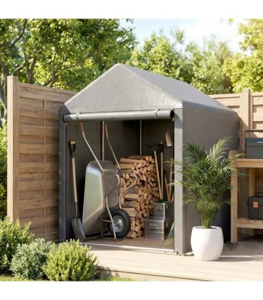 Outsunny 179 x 120cm Temporary Garden Shed, with Accessories - Light Grey
