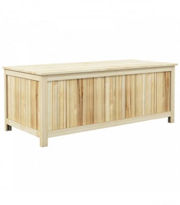 Outsunny 172 Litre Outdoor Storage Box, Wooden terrace Box Garden Storage Container, Natural