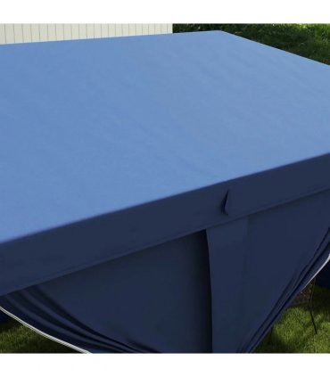 Outsunny 3x6m Pop-Up Gazebo, with Curtain Walls and Windows, Blue