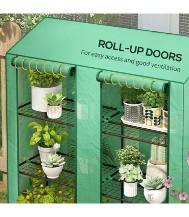 Outsunny 46 x 143cm Six-Shelf Greenhouse