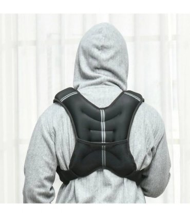 HOMCOM 8KG Weighted Vest, Running Weight Vest with Adjustable Strap, Convenient Pocket and Reflective Strips for Men and Women