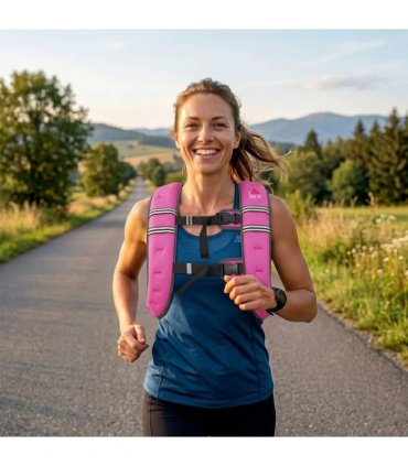 HOMCOM 8KG Weighted Vest, Running Weight Vest with Adjustable Strap, Convenient Pocket and Reflective Strips for Men and Women