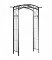 Outsunny 211cm Height Metal Garden Arch Arbor for Wedding Decor for Climbing Plants and Outdoor Decoration