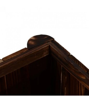 Outsunny Wooden Raised Garden Bed, 120 x 50 x 45cm Elevated Planter Box, Outdoor Flower Bed with Drainage Gaps, Easy Assembly