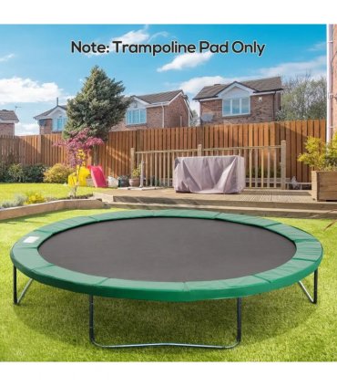 HOMCOM 12FT Trampoline Spring Cover, Plastic Trampoline Pad Replacement Safety Guard, Green