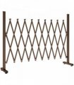 Outsunny Expanding Trellis Fence, Freestanding Movable Fence, Foldable Garden Screen Panel, 250 x 103.5 cm, Dark Brown