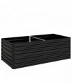 Outsunny Raised Beds for Garden, Galvanised Steel Outdoor Planters with Multi-reinforced Rods, 180 x 90 x 59 cm, Black
