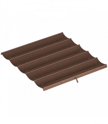 Outsunny Retractable Pergola Cover, 2.55 x 2.5 m Replacement Canopy Fabric for 3 x 3 m Frame, Roof Top Only, Brown